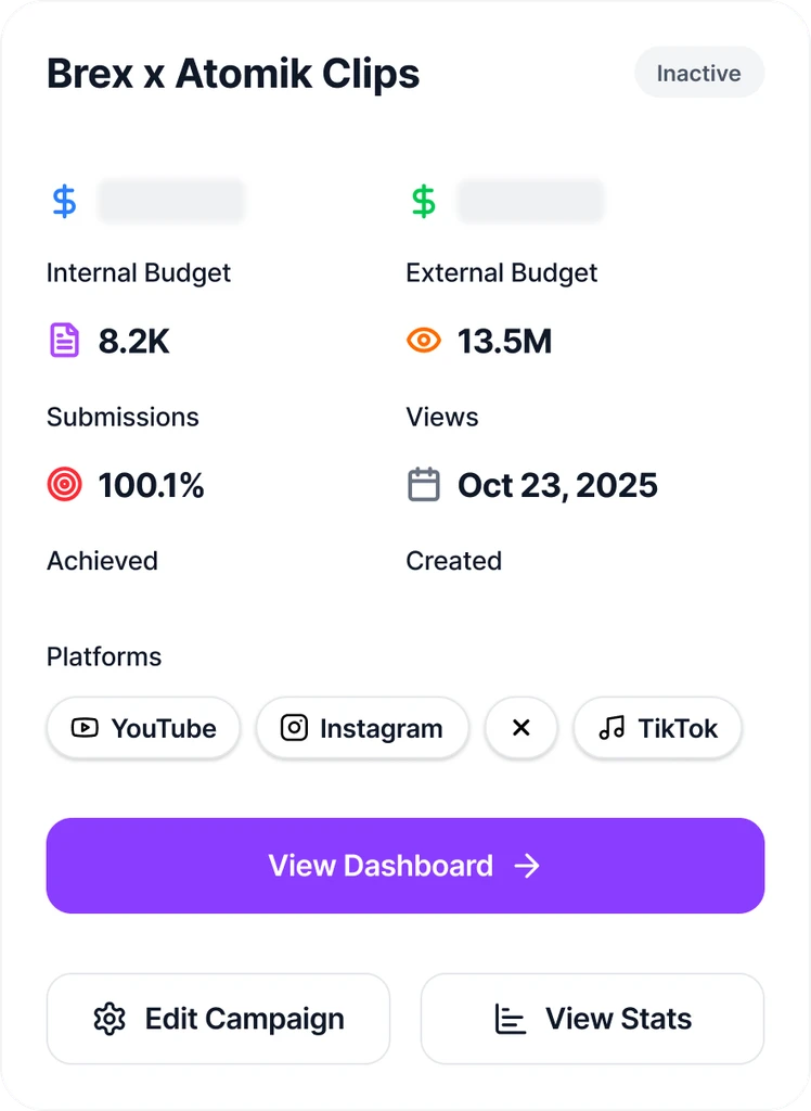 Brex x Atomik Clips Campaign